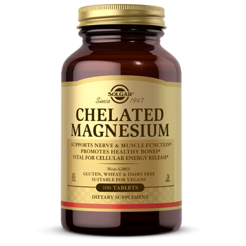 Магній хелат Solgar Chelated Magnesium 100 таб