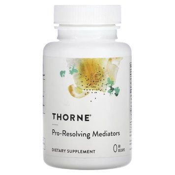 Медіатори, омега-3, Pro-Resolving Mediators, Thorne, спеціалізовані, прорезольвентні, 60 капсул