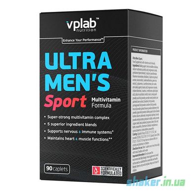 Витамины для мужчин VP Lab Ultra Men's Sport (90 капс) ультра менс спорт