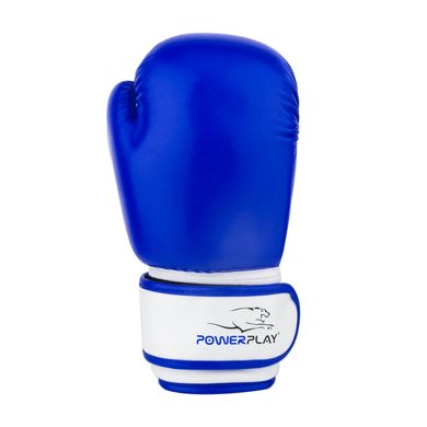 Боксерські рукавиці PowerPlay 3004 JR Синьо-білі 8 унцій