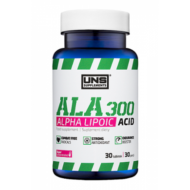 Альфа-липоевая кислота UNS ALA 300 30 таб