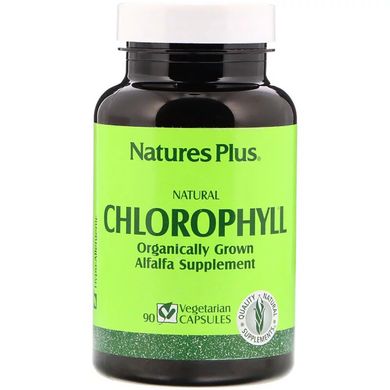 Органический Хлорофилл, Natures Plus, Natural Chlorophyll, 90 капсул