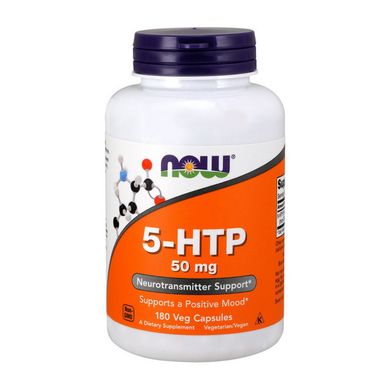 5-гидрокситриптофан Now Foods 5-HTP 50 мг 180 капсул