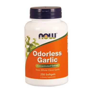 Экстракт чеснока NOW Odorless Garlic 250 капс