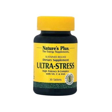 Комплекс для Боротьби зі Стресом з Залізом, Ultra Stress, Natures Plus, 30 таблеток