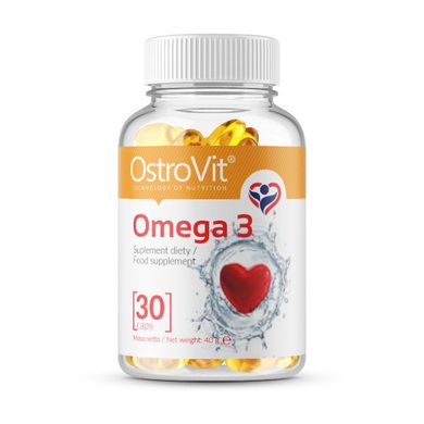 Омега 3 OstroVit Omega 3 30 капс риб'ячий жир