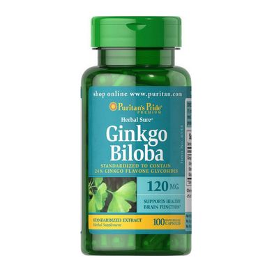 Гинкго билоба Puritan's Pride Ginkgo Biloba 120 mg 100 капс