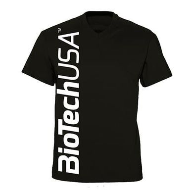 Спортивна чоловіча футболка Biotech Men's T-Shirt black (розмір L) чорна