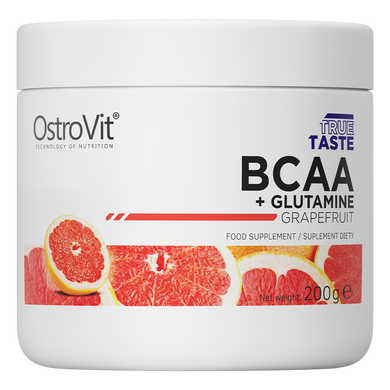 БЦАА з глютаміном OstroVit BCAA + Glutamine 200 г grapefruit
