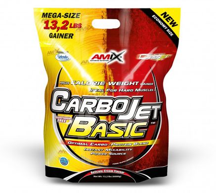 Гейнер для набора массы Amix-Nutrition CarboJet Basic 6000 грамм Клубника