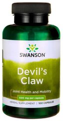Экстракт корня дьявольского когтя Swanson Devil's Claw 500 mg 100 капсул