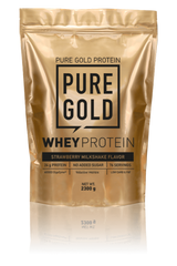 Сывороточный протеин концентрат Pure Gold Protein Whey Protein 2300 грамм Клубничный миклкшейк