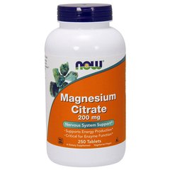 Магній цитрат Now Foods Magnesium Citrate 200 mg 250 таб