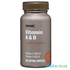 Комплекс витаминов GNC Vitamin A & D (100 капс)