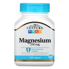 Магний 21st Century Magnesium 250 mg 110 таблеток