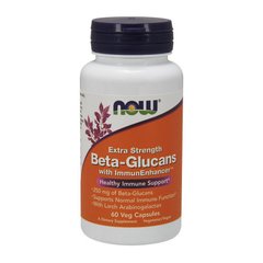 Бета-глюкан Now Foods Beta-Glucans extra strength with Immun Enhancer (60 капс)