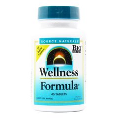 Підтримка імунітету, Source Naturals, Wellness Formula, 45 таблеток