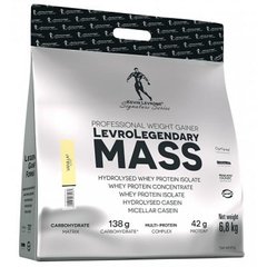 Гейнер для набору маси Kevin Levrone Legendary Mass 6800 г White Chocolate coconut