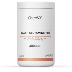 Комплекс амінокислот OstroVit BCAA + Glutamin 1250 mg 300 капсул