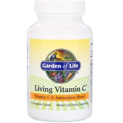 Живой Витамин С, Living Vitamin C, Garden of Life, 60 вегетарианских капсул