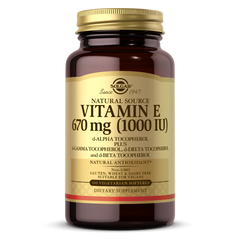 Натуральний вітамін E Solgar Naturally Sourced Vitamin E 1000 МО, 100 м'яких капсул