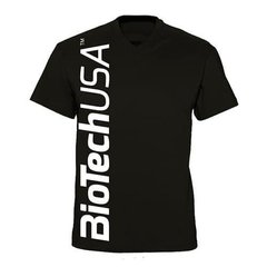 Cпортивная мужская футболка Biotech Men's T-Shirt black (размер XL) черная
