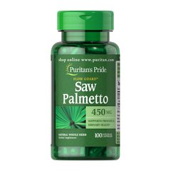 Со пальметто Puritan's Pride Saw Palmetto 450 mg (100 капс) пуританс прайд