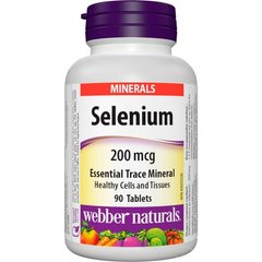 Селен Webber Naturals Selenium 200 mcg 90 таблеток