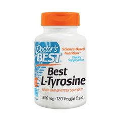 Л-Тирозин Doctor's Best Best L-tyrosine 500 mg (120 капс) доктор бест