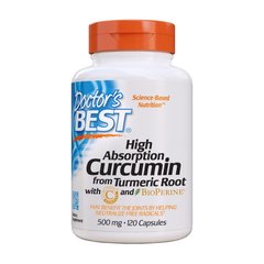 Куркумін Doctor's BEST Curcumin from Turmeric Root 500 mg 120 капсул