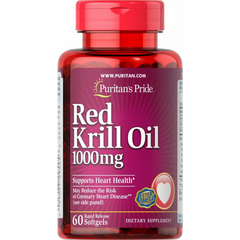 Масло криля Puritan's Pride Red Krill Oil 1000 mg 60 капсул