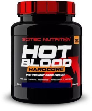 Передтренувальний комплекс Scitec Nutrition Hot Blood Hardcore 700 грам red fruits