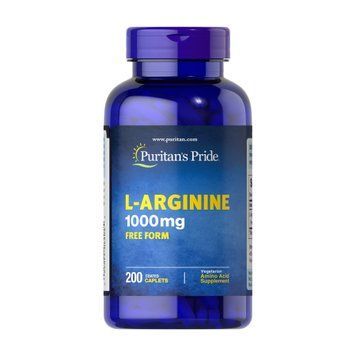 Л-Аргінін Puritan's Pride L-Arginine 1000 mg 200 капсул