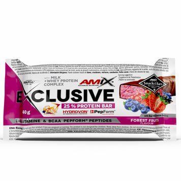 Протеїновий батончик Amix-Nutrition Exclusive Protein Bar 25% 85 г forest fruits