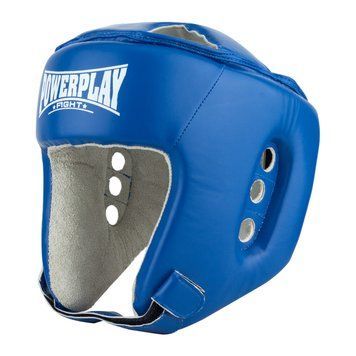 Боксерский шлем тренировочный PowerPlay 3084 cиний L