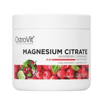 Магній цитрат OstroVit Magnesium Citrate 200 г raspberry lemonade