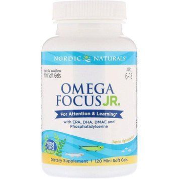 Омега 3 Nordic Naturals Omega Focus Junior 120 міні капсул