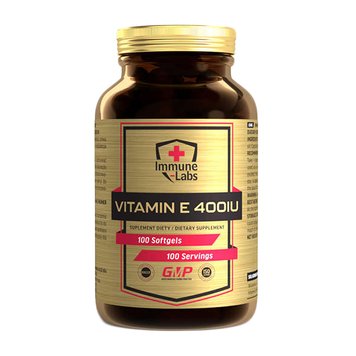 Вітамін Е Immune Labs Vitamin E 400IU 100 м'як. капсул