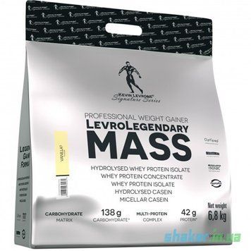 Гейнер для набора массы Kevin Levrone Levro Legendary MASS 6800 г white chocolate coconut