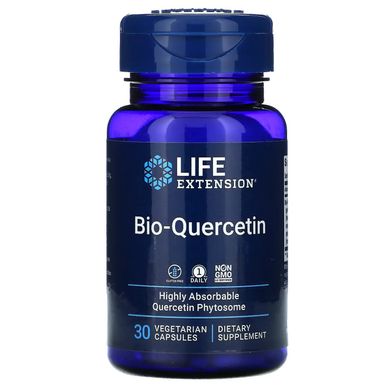 Біо-кверцетин, Bio-Quercetin, Life Extension, 30 вегетаріанських капсул