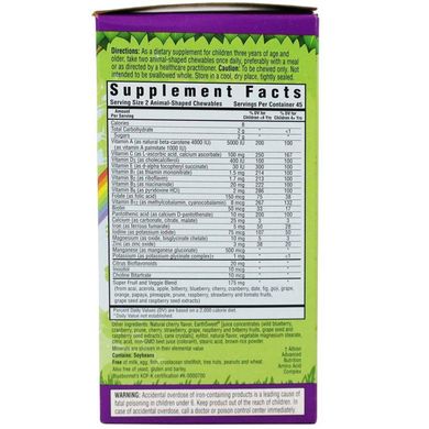 Мультивітаміни для Дітей, Смак Винограду, Rainforest Animalz, Bluebonnet Nutrition, 180 жувальних цукерок