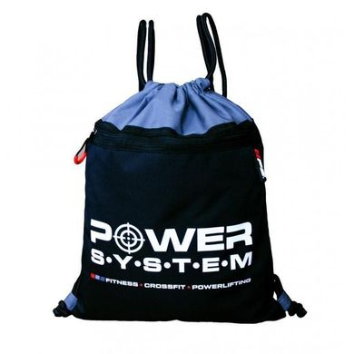 Рюкзак спортивний Power System PS-7011 Gym Sack Alpha Blak/Grey