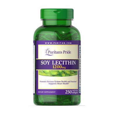 Соєвий лецитин Puritan's Pride Soy Lecithin 1200 mg 250 капсул
