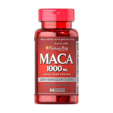 Мака экстракт корня Puritan's Pride Maca 1000 mg 60 капс