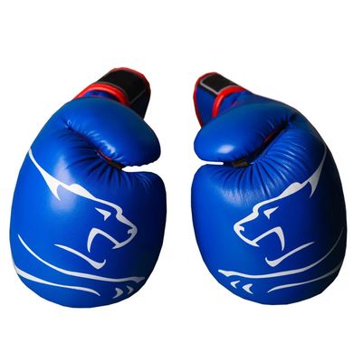 Боксерские перчатки PowerPlay 3018 синие 10 унций