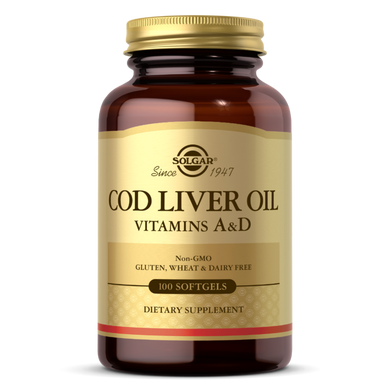 Жир печінки тріски Solgar COD Liver Oil (100 капс)