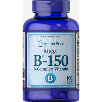 Комплекс витаминов Б Puritan's Pride Vitamin B-150™ Complex (100 таб)