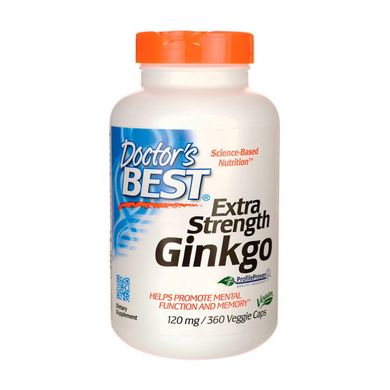 Гінкго білоба Doctor's BEST Extra Strength Ginkgo 120 mg 360 капс