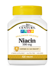 Ниацин Витамин B3 21st Century Niacin 500 mg 100 таблеток