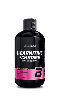 Л-карнітин + хром BioTech L-Carnitine + Chrome 500 мл яблуко-груша
